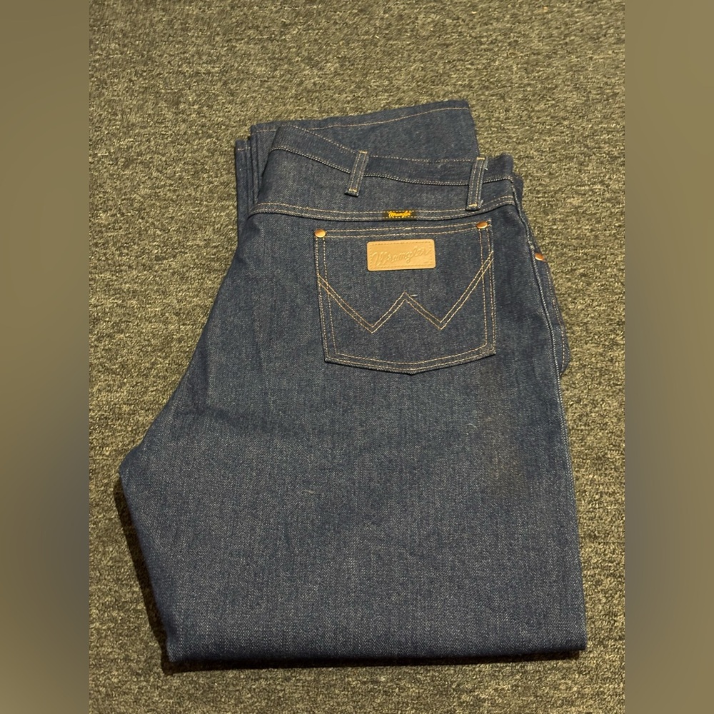 Wrangler Blue Bootcut Jeans with Rigid Denim - NWOT - Picture 9 of 12